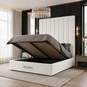Celine Lux Bed Frame with High Headboard