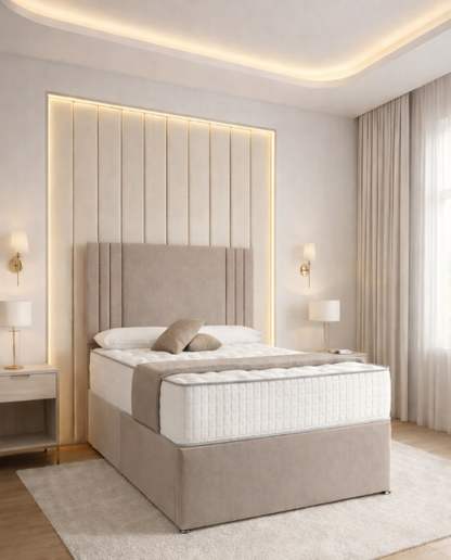 Rome Divan Bed - Seal Grey Naples